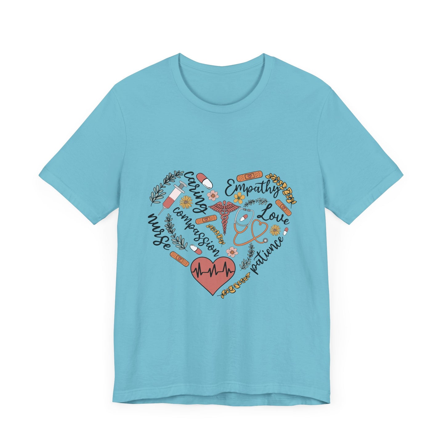 Empathy Heart Unisex Jersey Tee - Love & Caring Design for Compassionate Souls