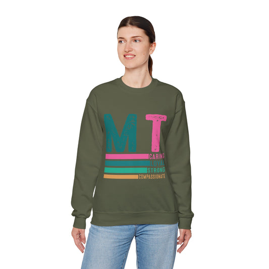 Caring Loyal Strong Unisex Sweatshirt - Compassionate Message Apparel