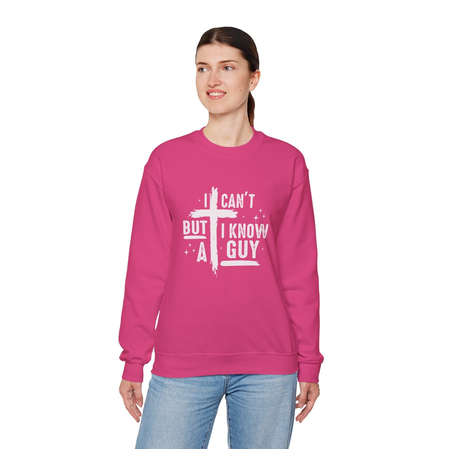 I Can't But I Know a Guy Unisex Crewneck Sweatshirt - Comfortable & Stylish