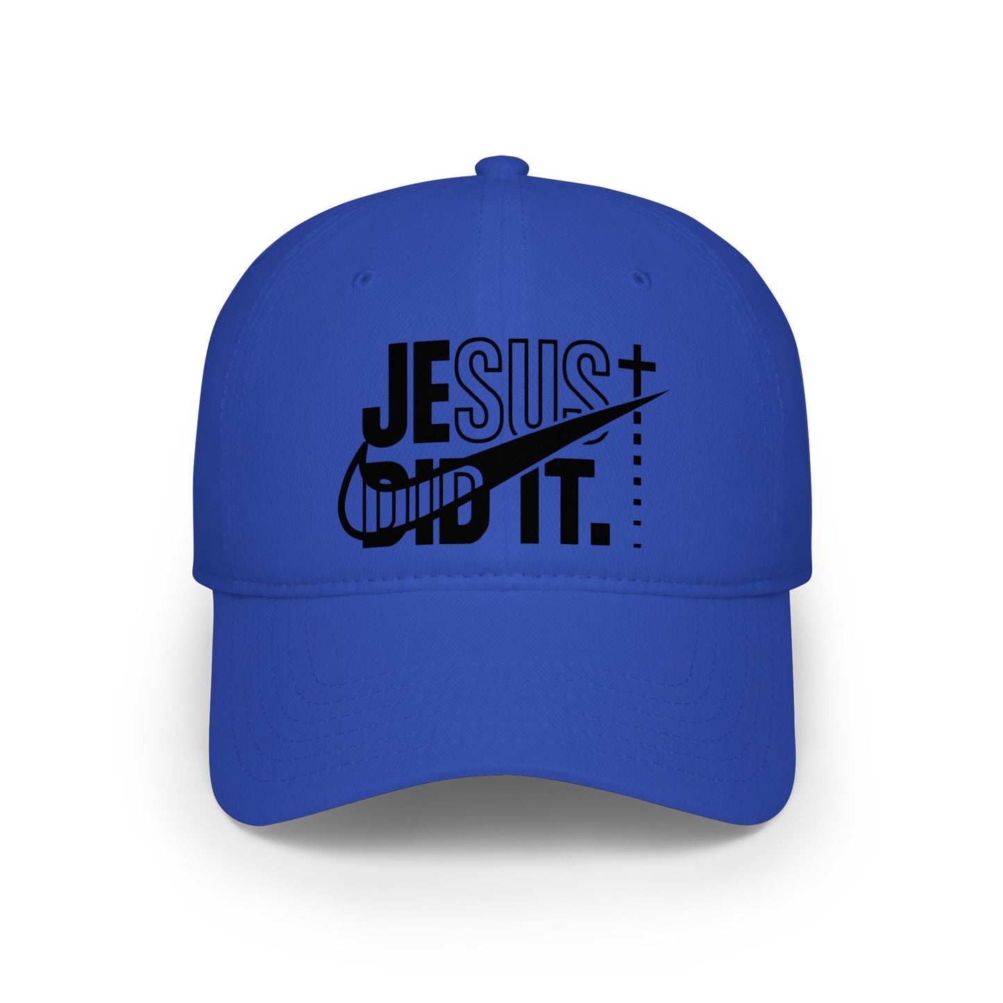 Baseball Cap — "Jesus Did It" Christian Faith Dad Hat.