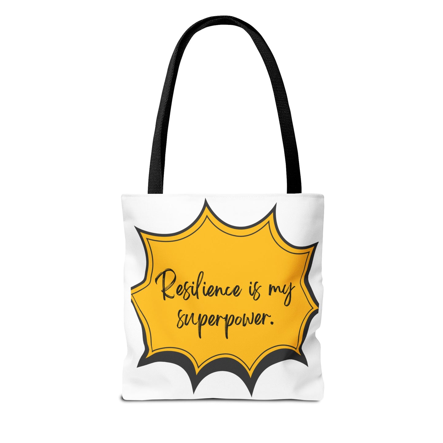 Inspirational Tote Bag - 'Resilience is My Superpower' - Motivational Shopping Bag for Everyday Use