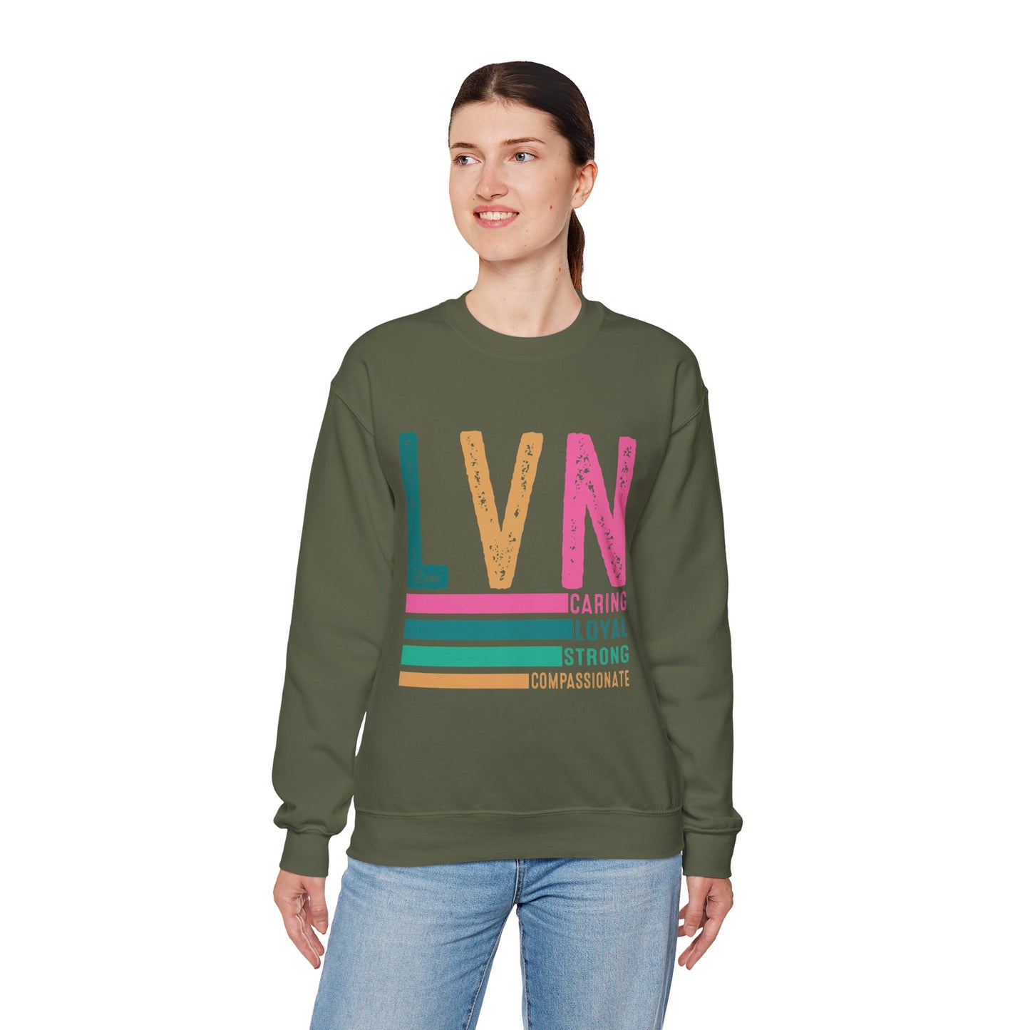 Caring LVN Unisex Sweatshirt - Strong and Loyal Crewneck
