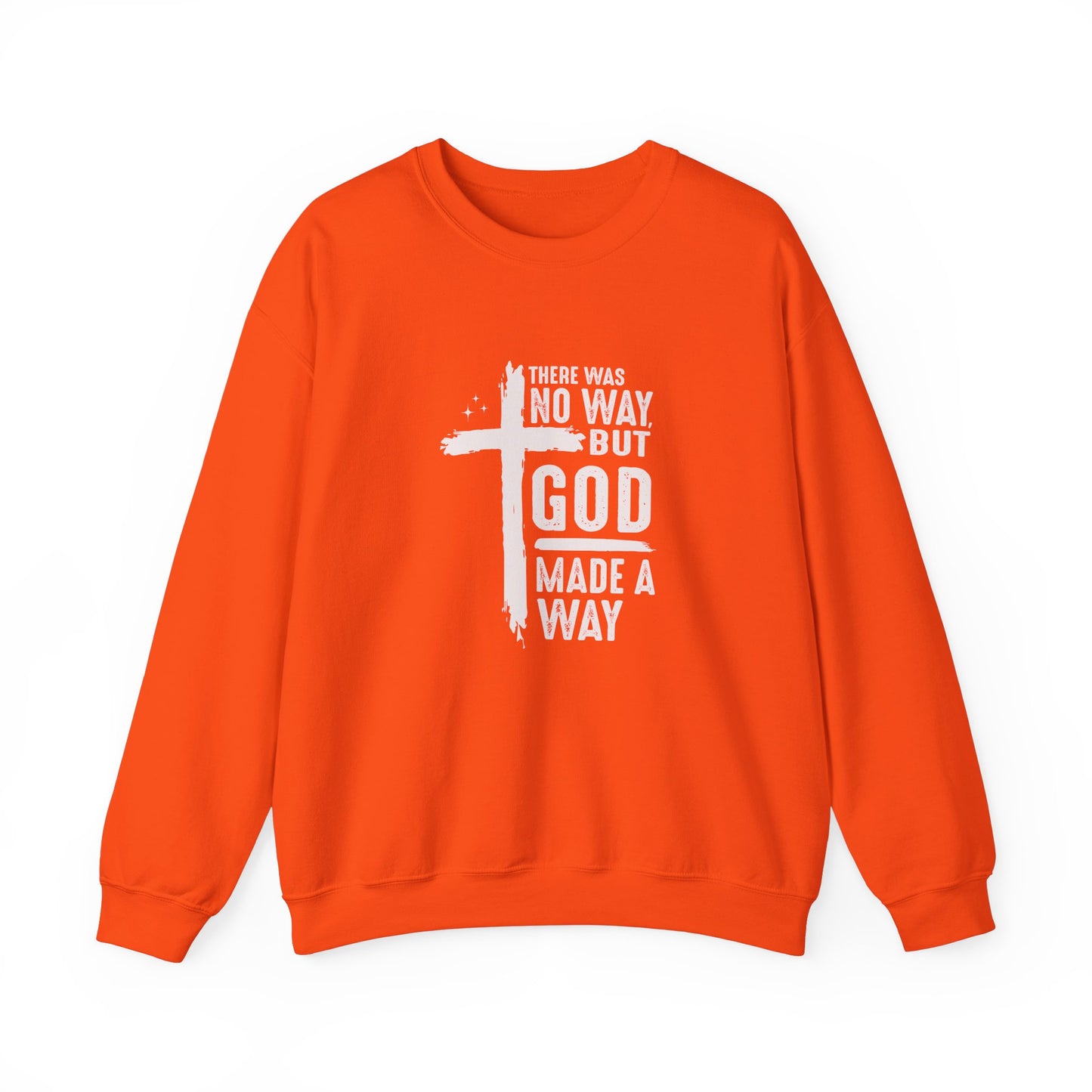 Inspirational Christian Crewneck Sweatshirt - 'God Made a Way'