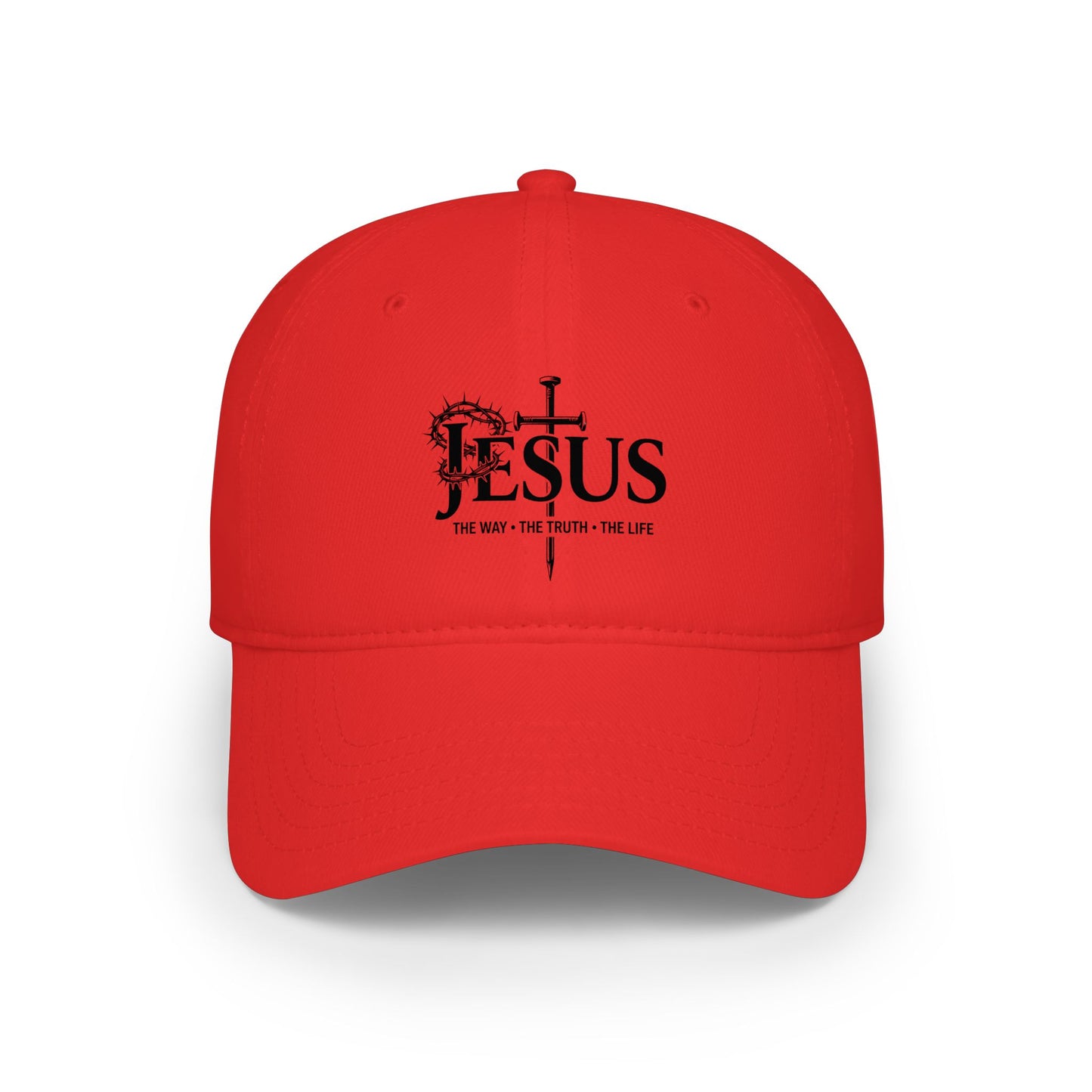 Christian 'Jesus' Cross Low Profile Baseball Cap — Faith Worship Hat