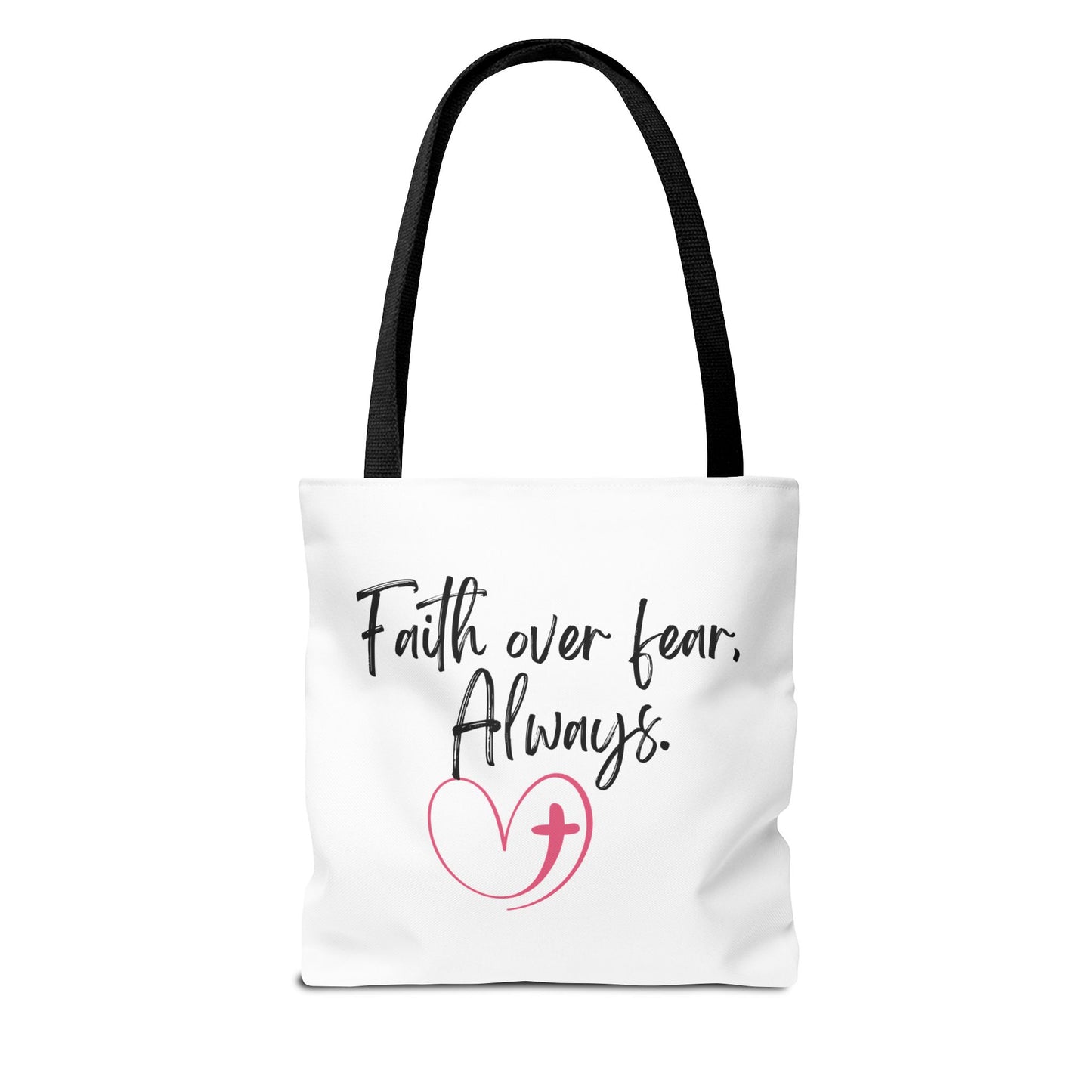 Faith Over Fear Tote Bag - Inspirational Carryall for Everyday Use