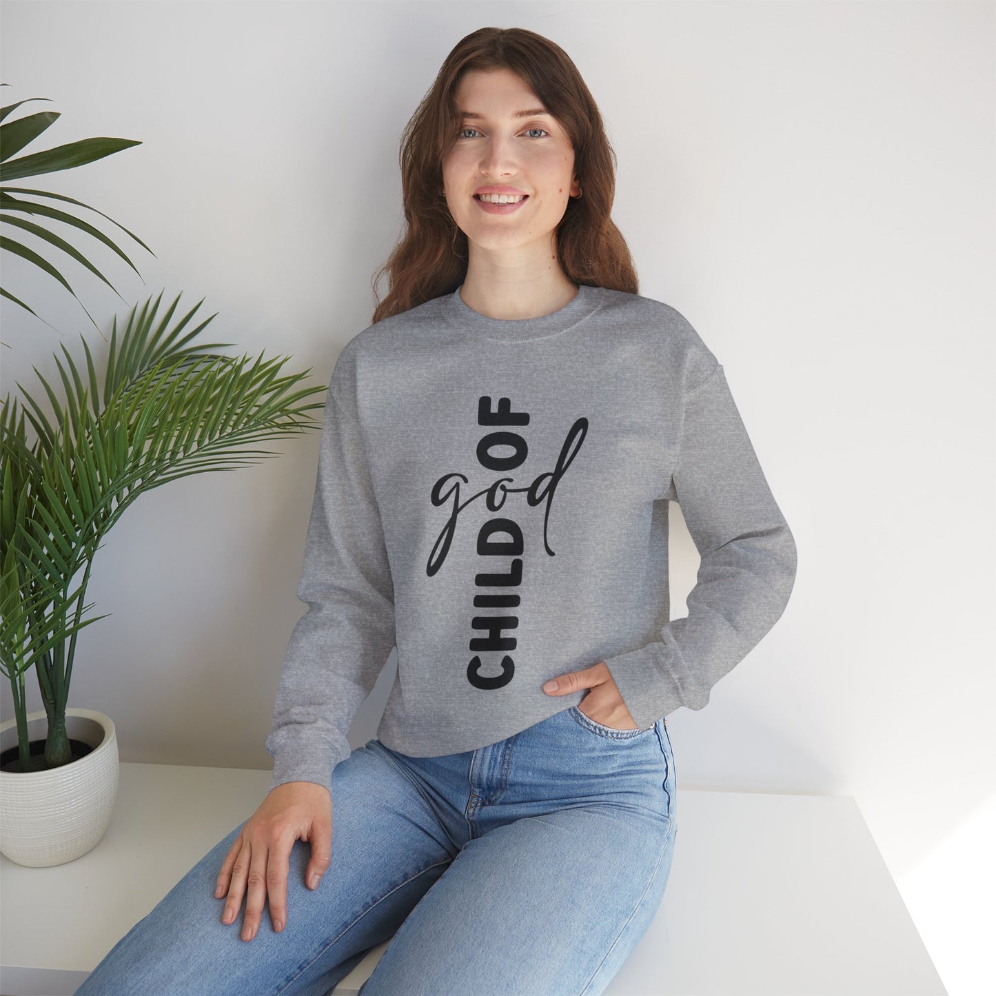 God Child Unisex Crewneck Sweatshirt - Inspirational Faith Apparel