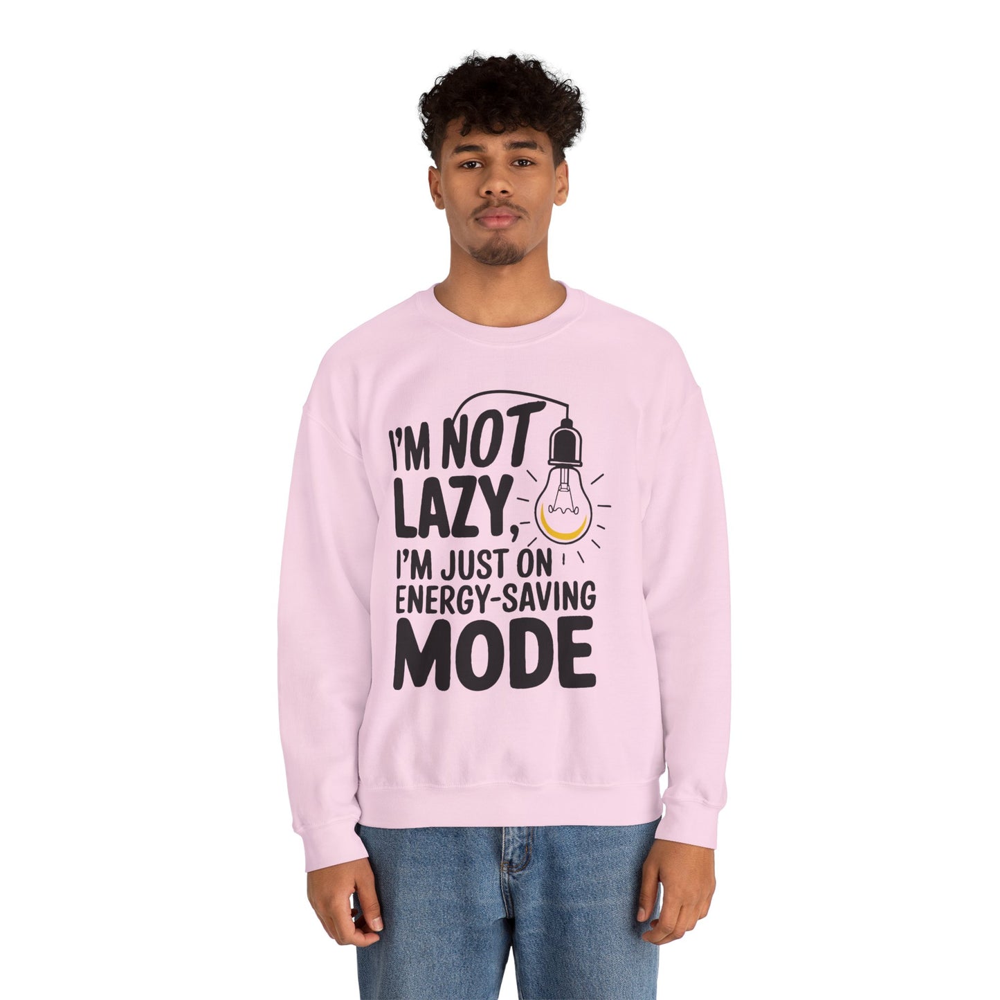 Funny Energy-Saving Mode Sweatshirt | Unisex Heavy Blend Crewneck