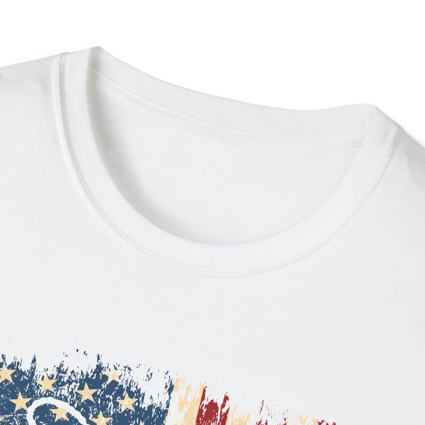 Military Mom T-Shirt – Distressed American Flag & Dog Tag Patriotic Tee
