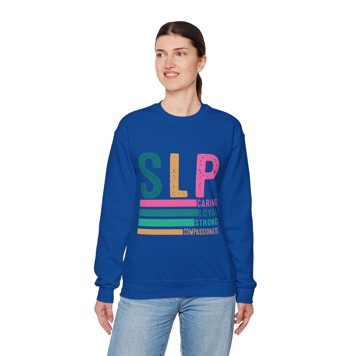 Caring Loyal Strong Crewneck Sweatshirt