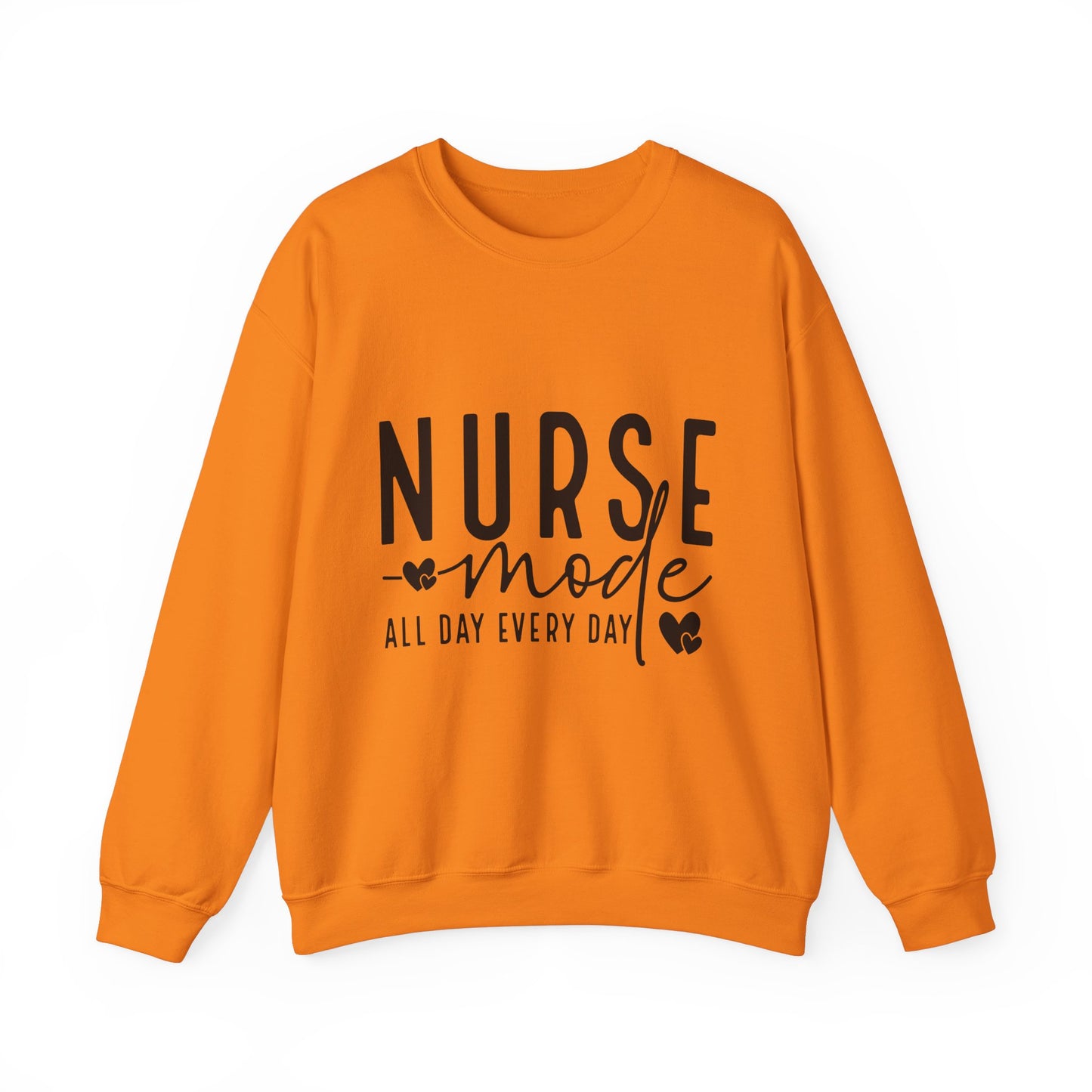 Nurse Mode Crewneck Sweatshirt - All Day Every Day - Perfect Gift for Healthcare Workers