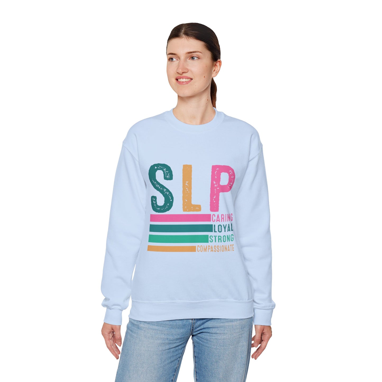 SLP Caring Loyal Strong Unisex Crewneck Sweatshirt
