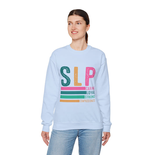 SLP Caring Loyal Strong Unisex Crewneck Sweatshirt