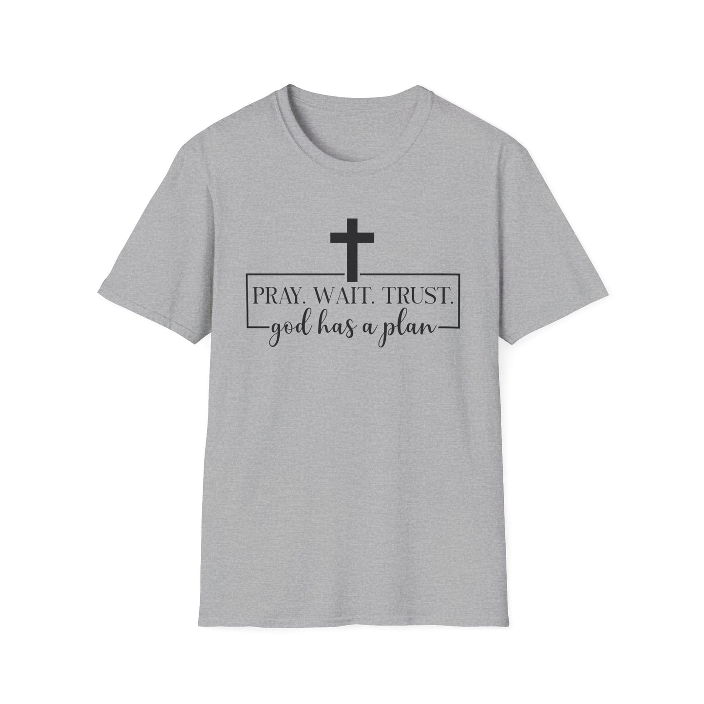 Christian T-Shirt – "Trust. God Has a Plan" Faith Tee