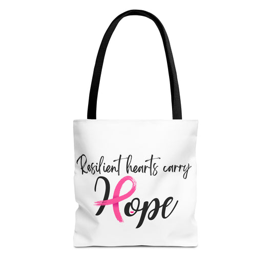 Hope Tote Bag - Resilient Hearts Carry Inspirational Design