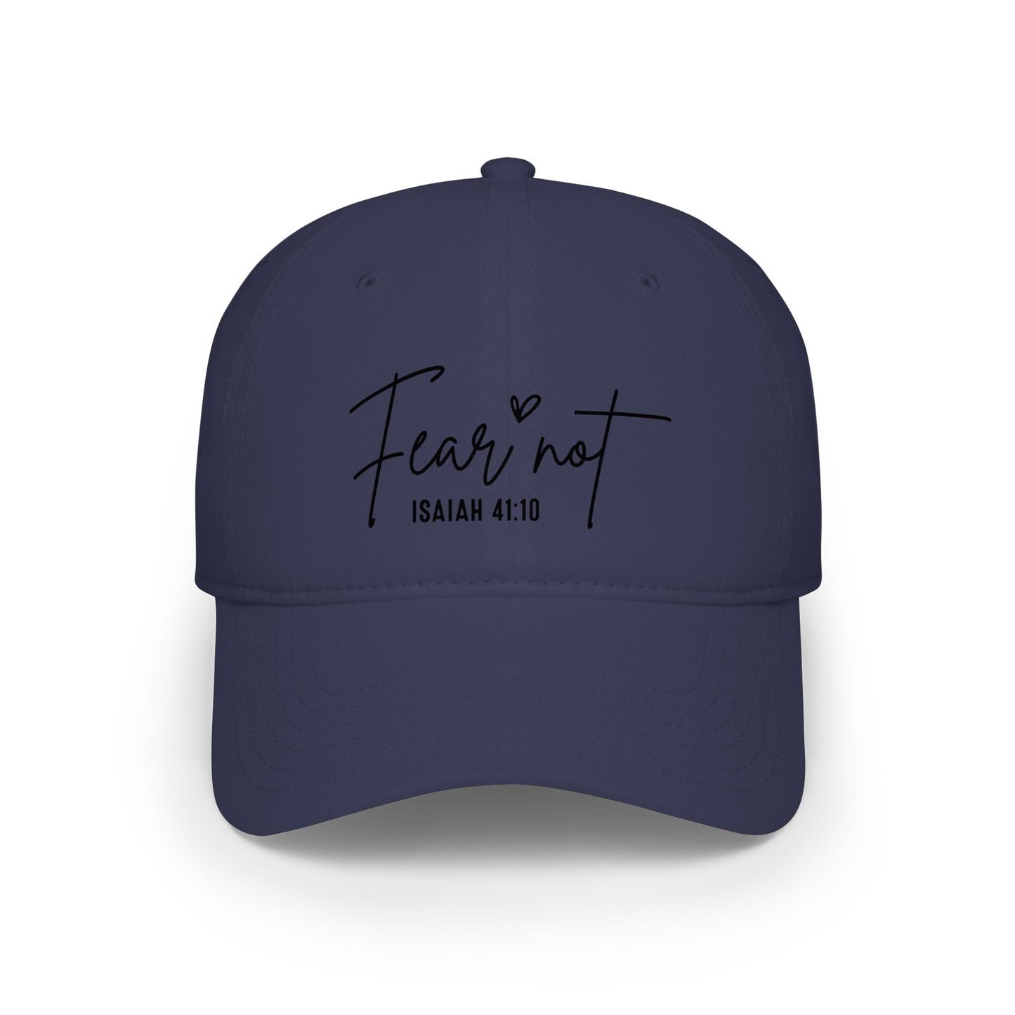 Fear Not Isaiah 41:10 Baseball Cap — Christian Inspirational Red Cap