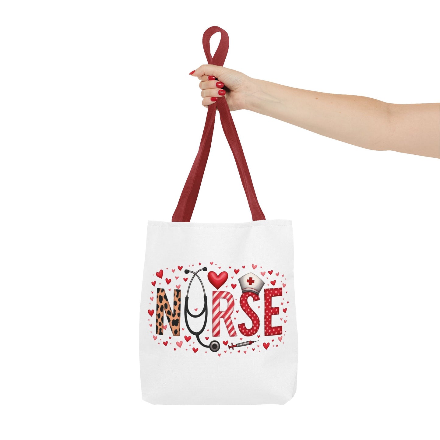 Cute Nurse Tote Bag - Heart Design - Perfect Gift for Nurses