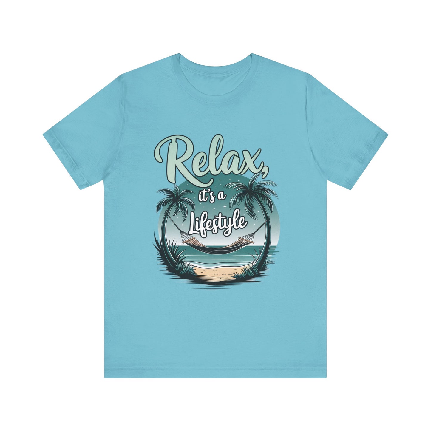 Relax, It's a Lifestyle Unisex Jersey Tee - Perfect for Beach Lovers & Vacation Vibes