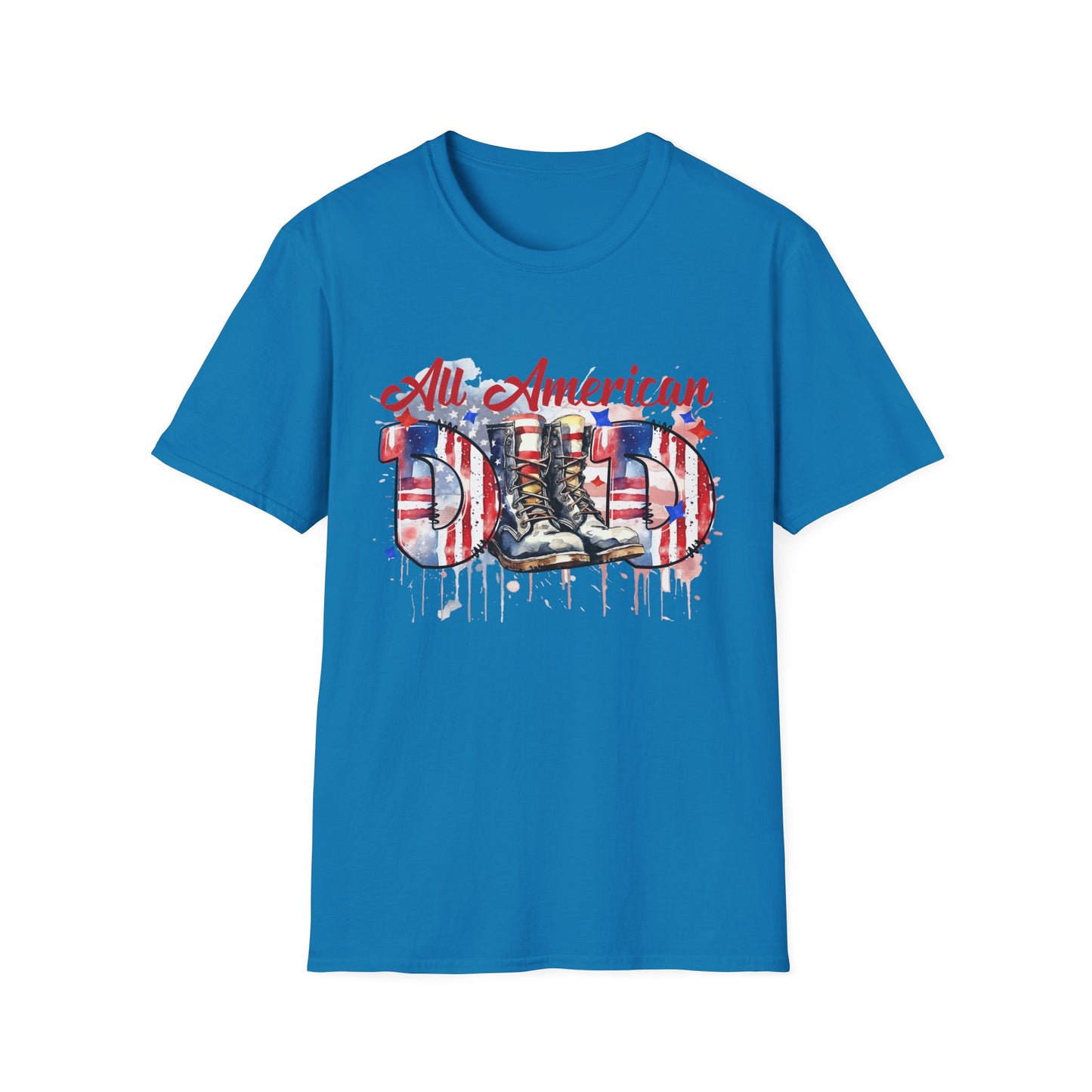 All American Dad T-Shirt | Patriotic Tee, Father's Day Gift