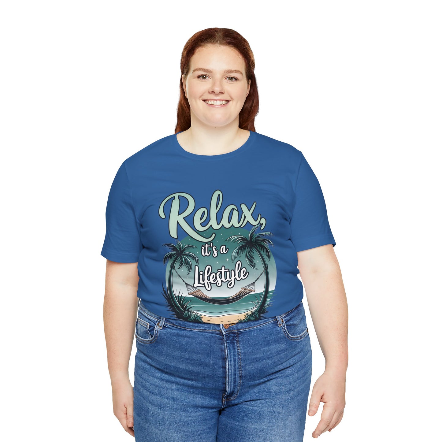 Relax, It's a Lifestyle Unisex Jersey Tee - Perfect for Beach Lovers & Vacation Vibes