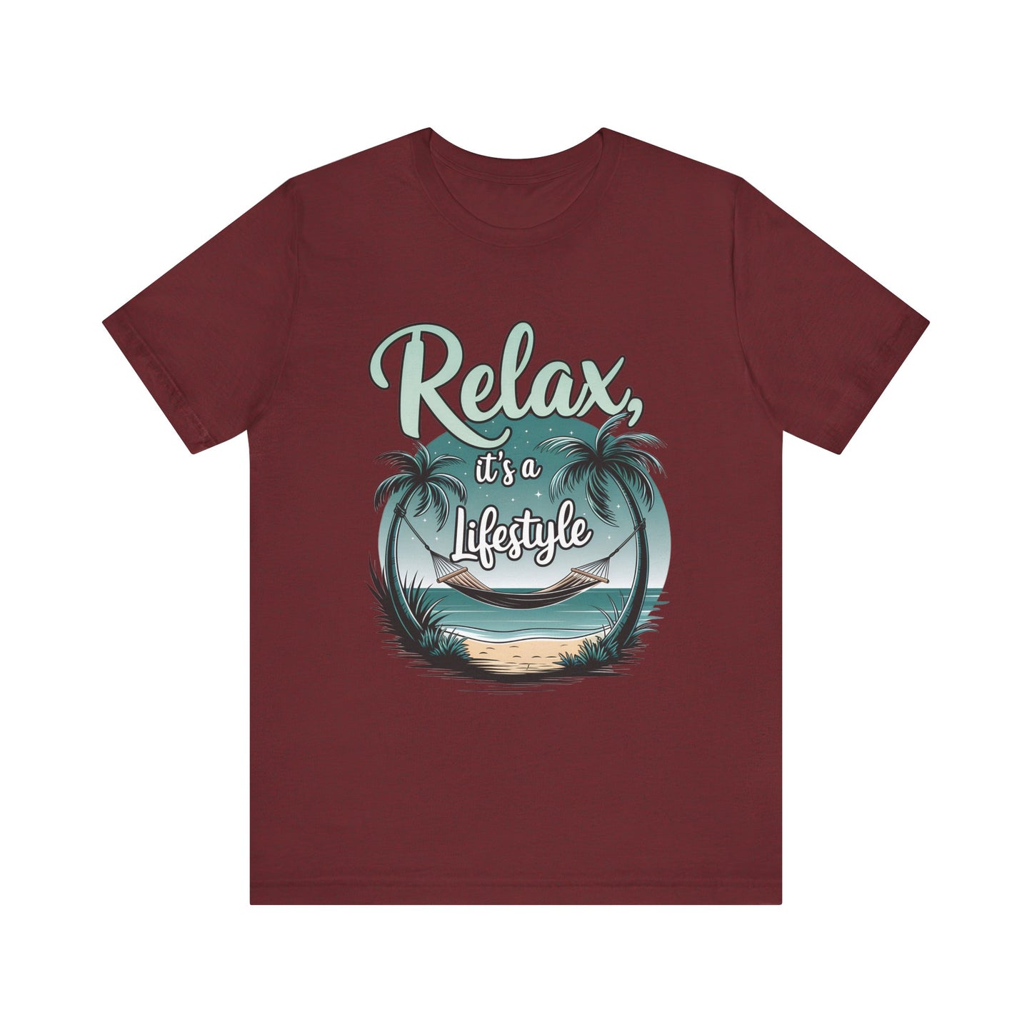 Relax, It's a Lifestyle Unisex Jersey Tee - Perfect for Beach Lovers & Vacation Vibes