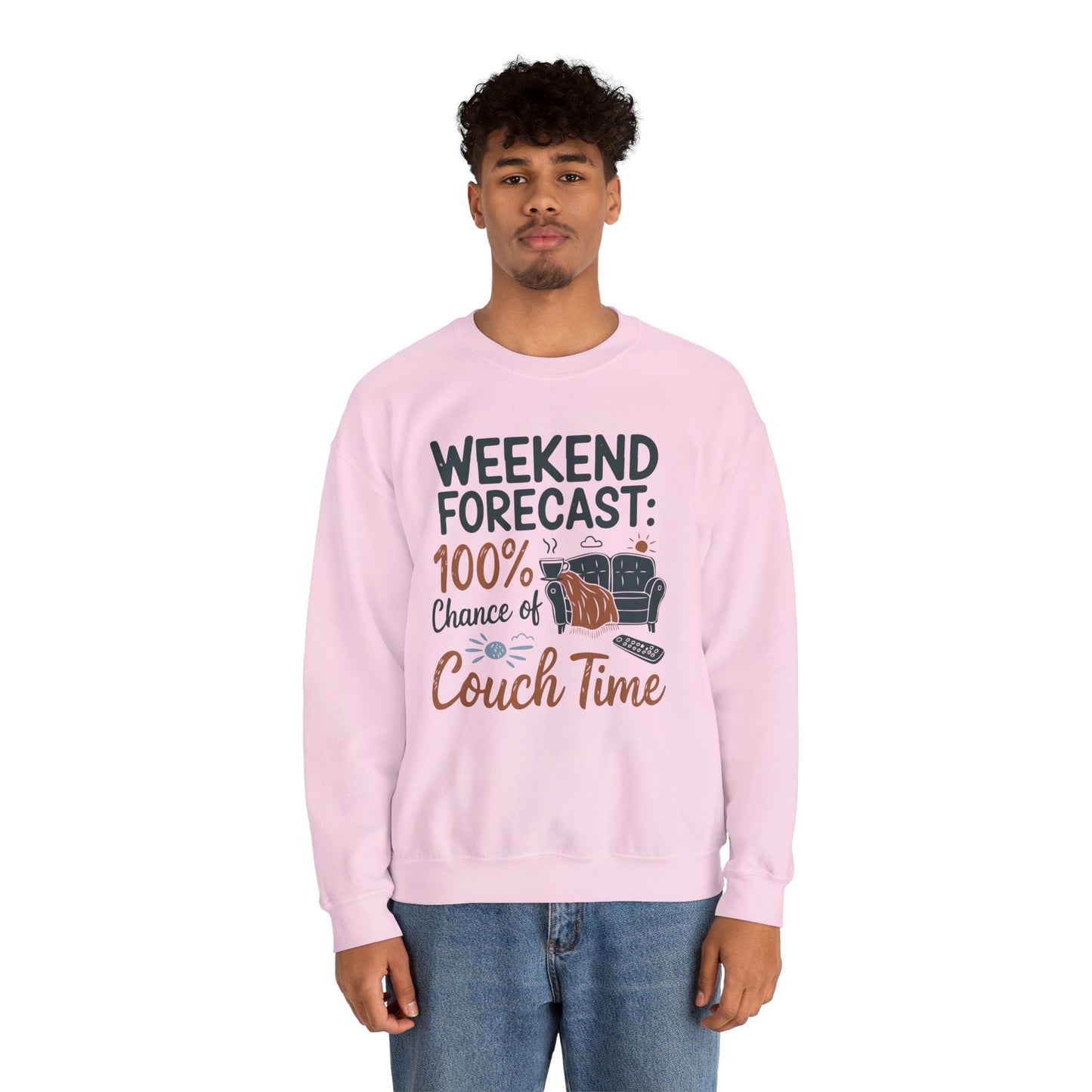 Weekend Forecast Couch Time Unisex Sweatshirt