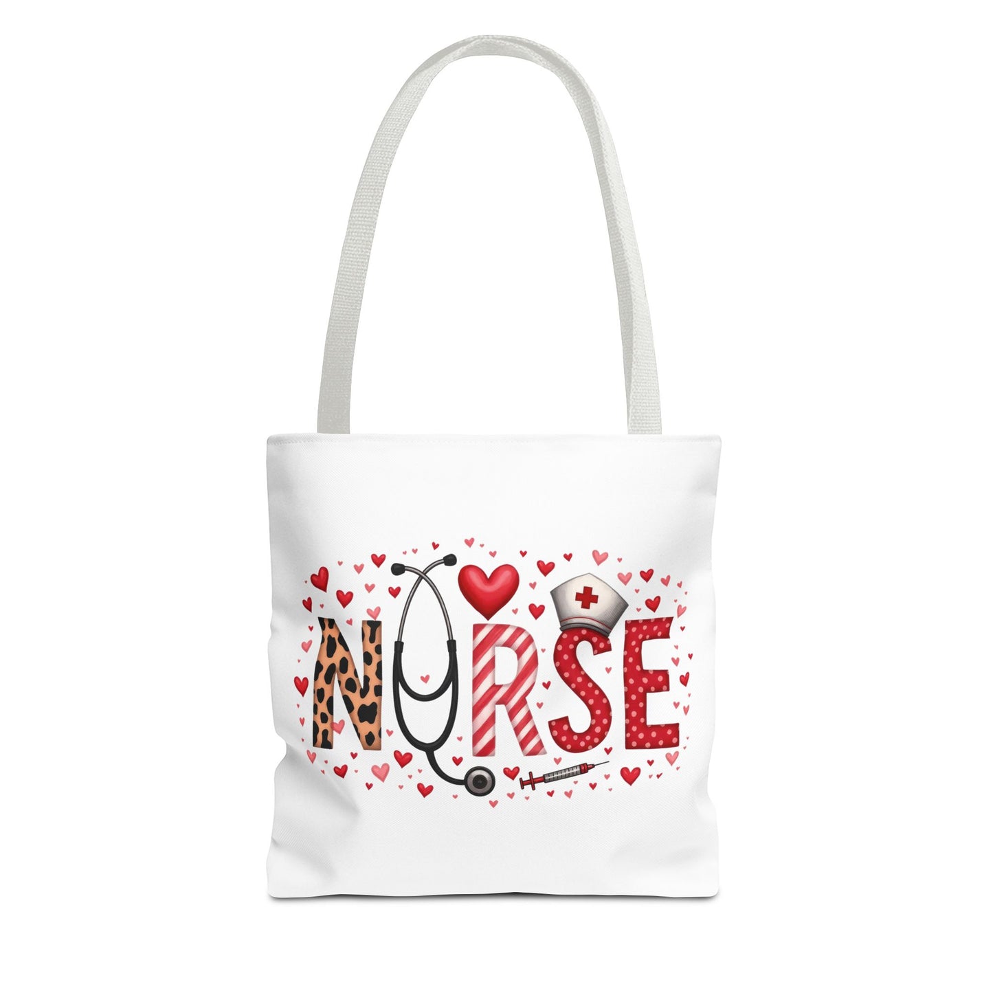 Cute Nurse Tote Bag - Heart Design - Perfect Gift for Nurses