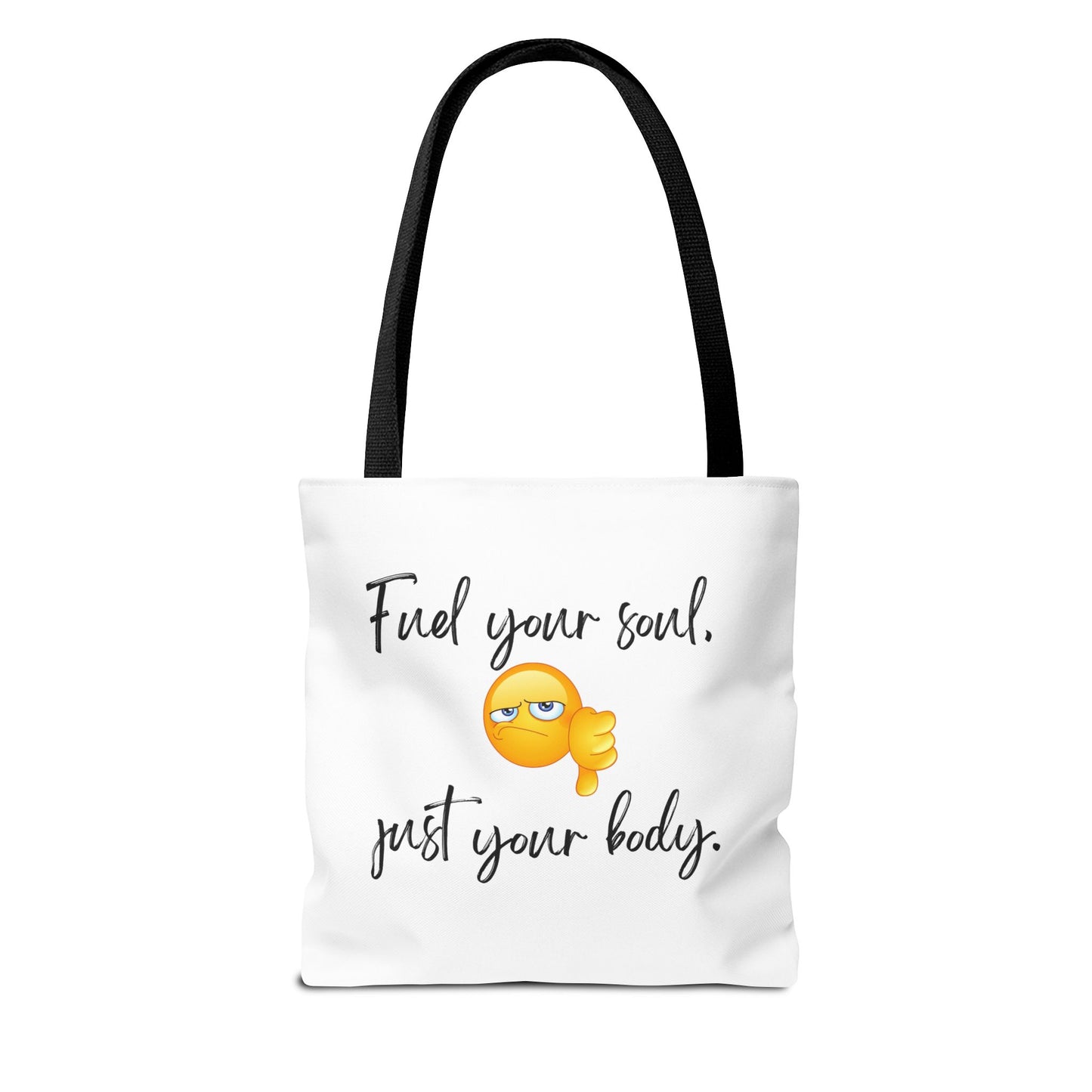 Inspirational Tote Bag - 'Fuel Your Soul, Not Just Your Body' - Motivational Shopping Bag for Fitness Enthusiasts