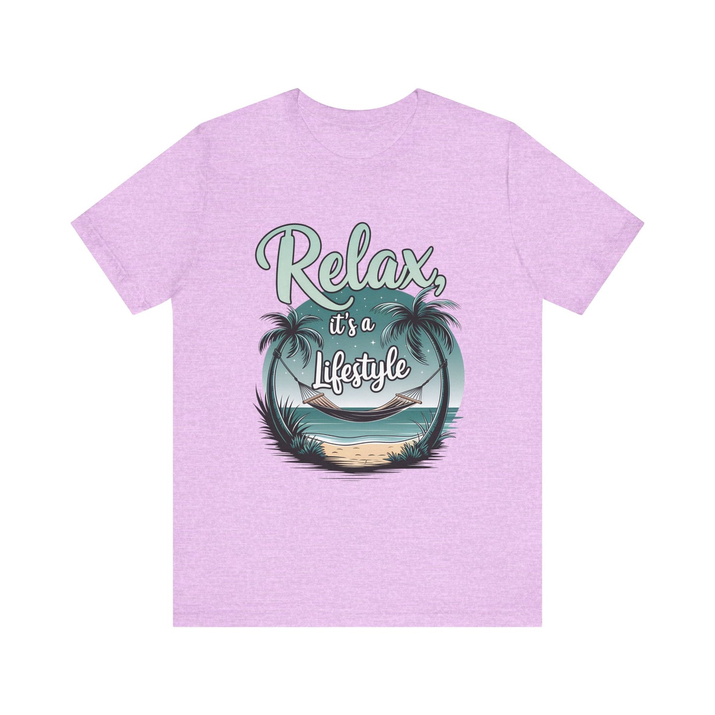 Relax, It's a Lifestyle Unisex Jersey Tee - Perfect for Beach Lovers & Vacation Vibes