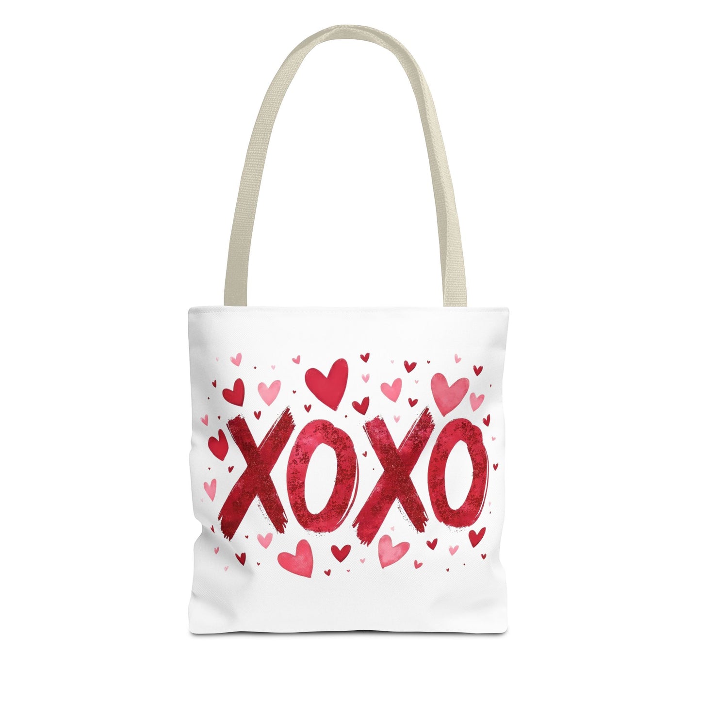 XOXO Hearts Tote Bag - Stylish Reusable Shopping Bag for Valentine's Day and Everyday Use