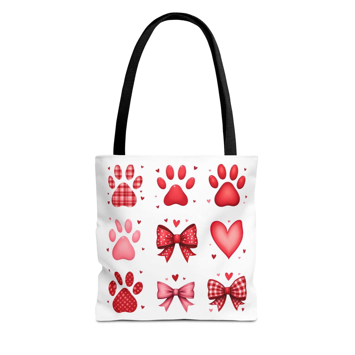 Cute Love and Paw Print Tote Bag - Perfect for Pet Lovers