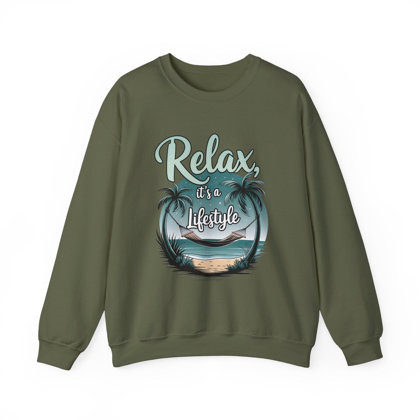 Relax Beach Vibe Unisex Crewneck Sweatshirt