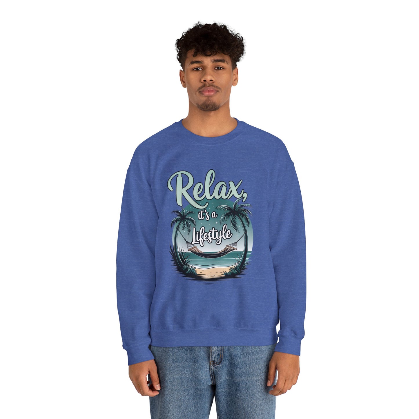 Relax Beach Vibe Unisex Crewneck Sweatshirt