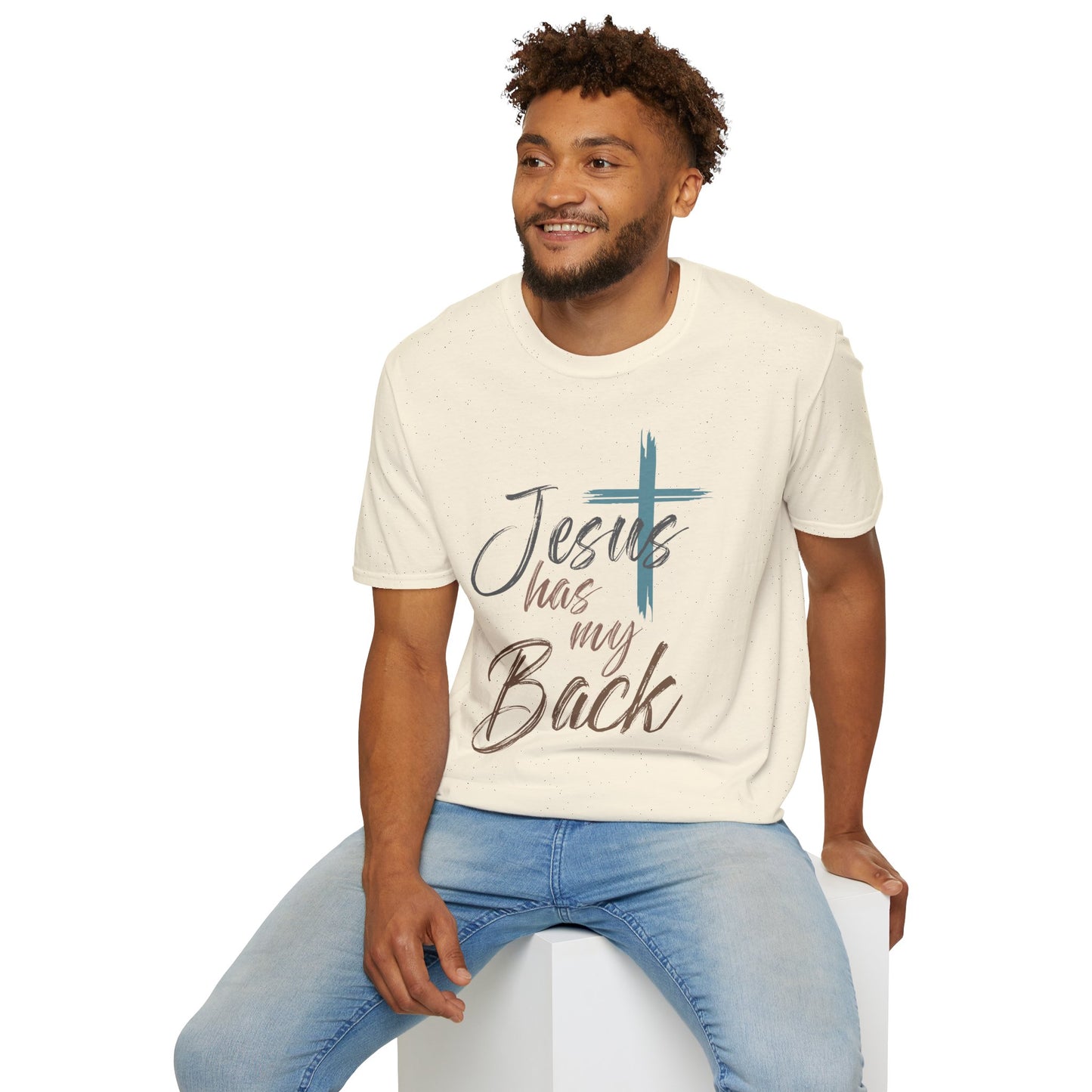 Jesus Has My Back T-Shirt — Christian Faith Cross Shirt