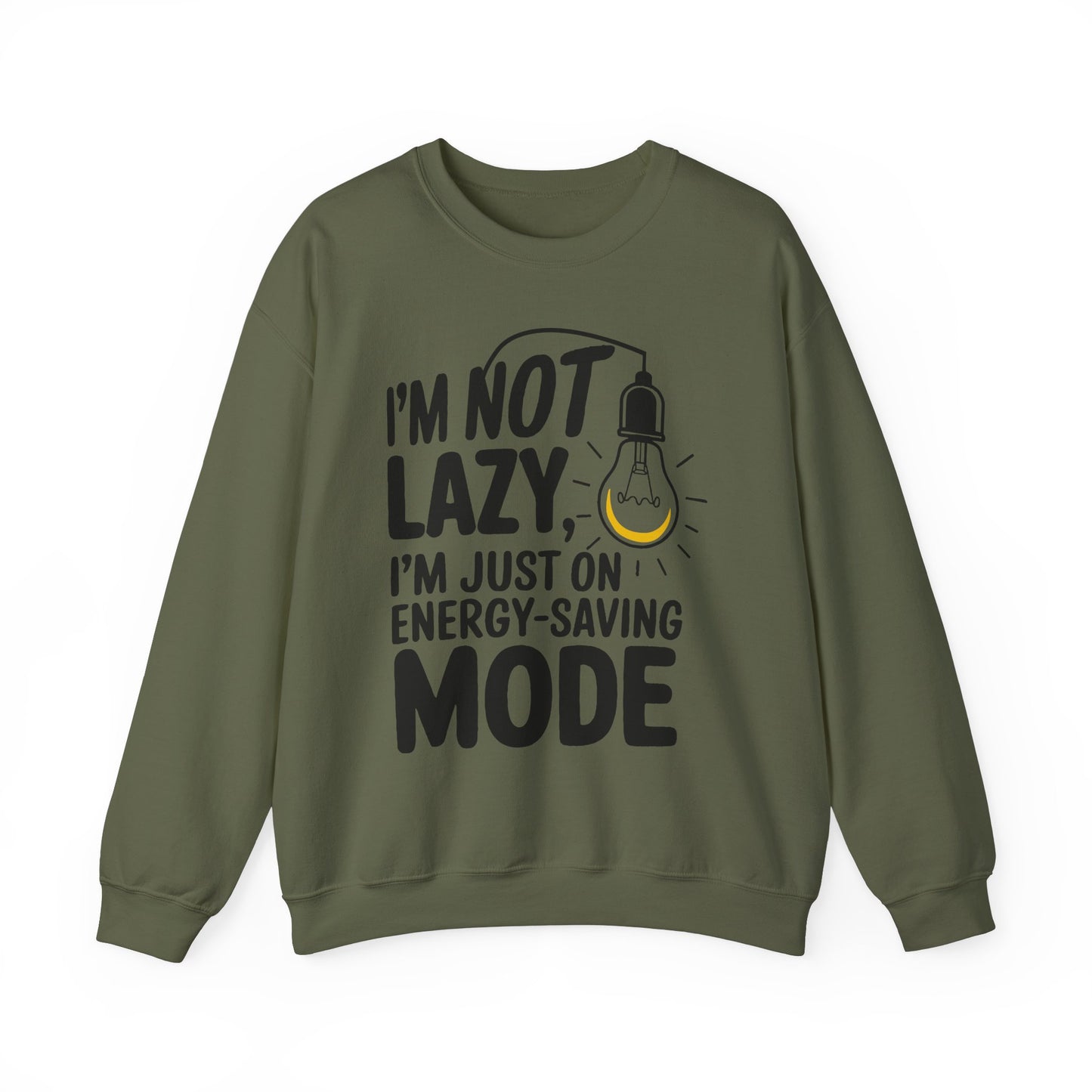 Funny Energy-Saving Mode Sweatshirt | Unisex Heavy Blend Crewneck
