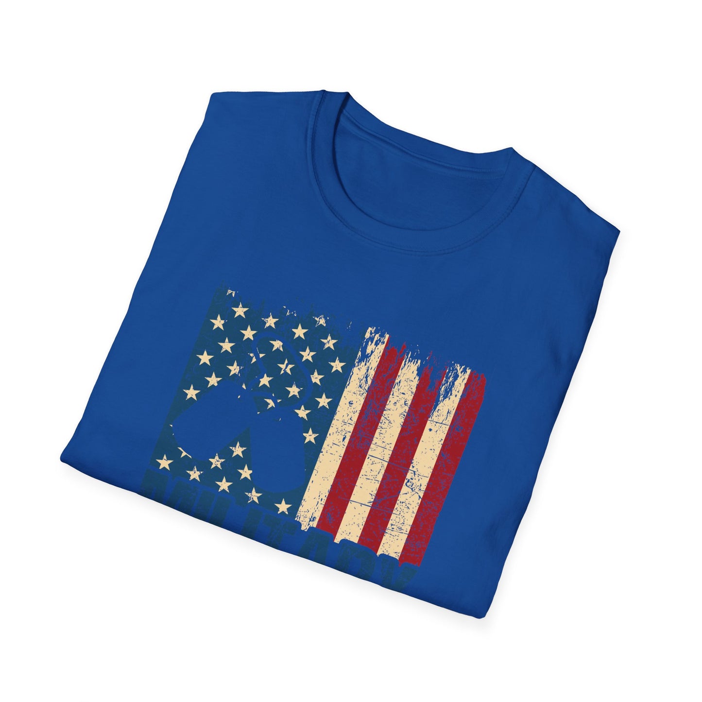 Military Mom T-Shirt – Distressed American Flag & Dog Tag Patriotic Tee