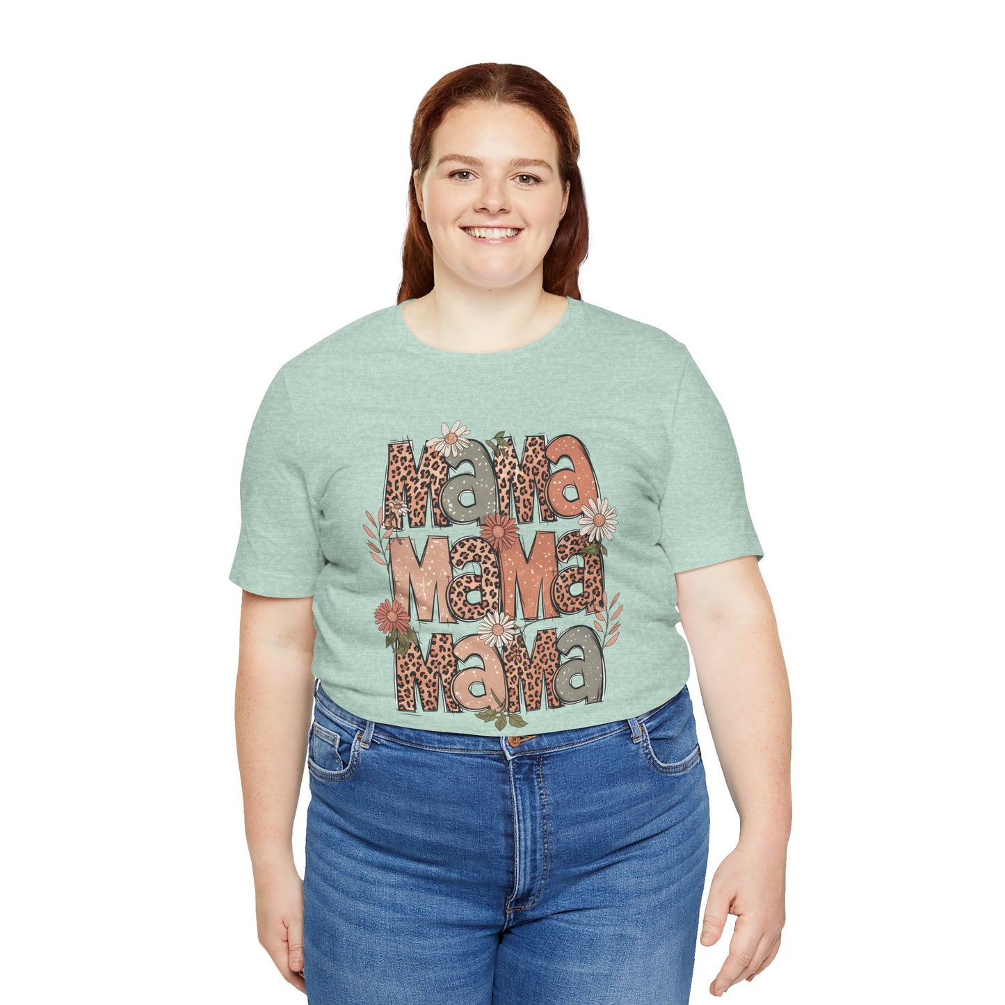 Floral Mama T-Shirt - Unisex Jersey Short Sleeve Tee for Mother's Day