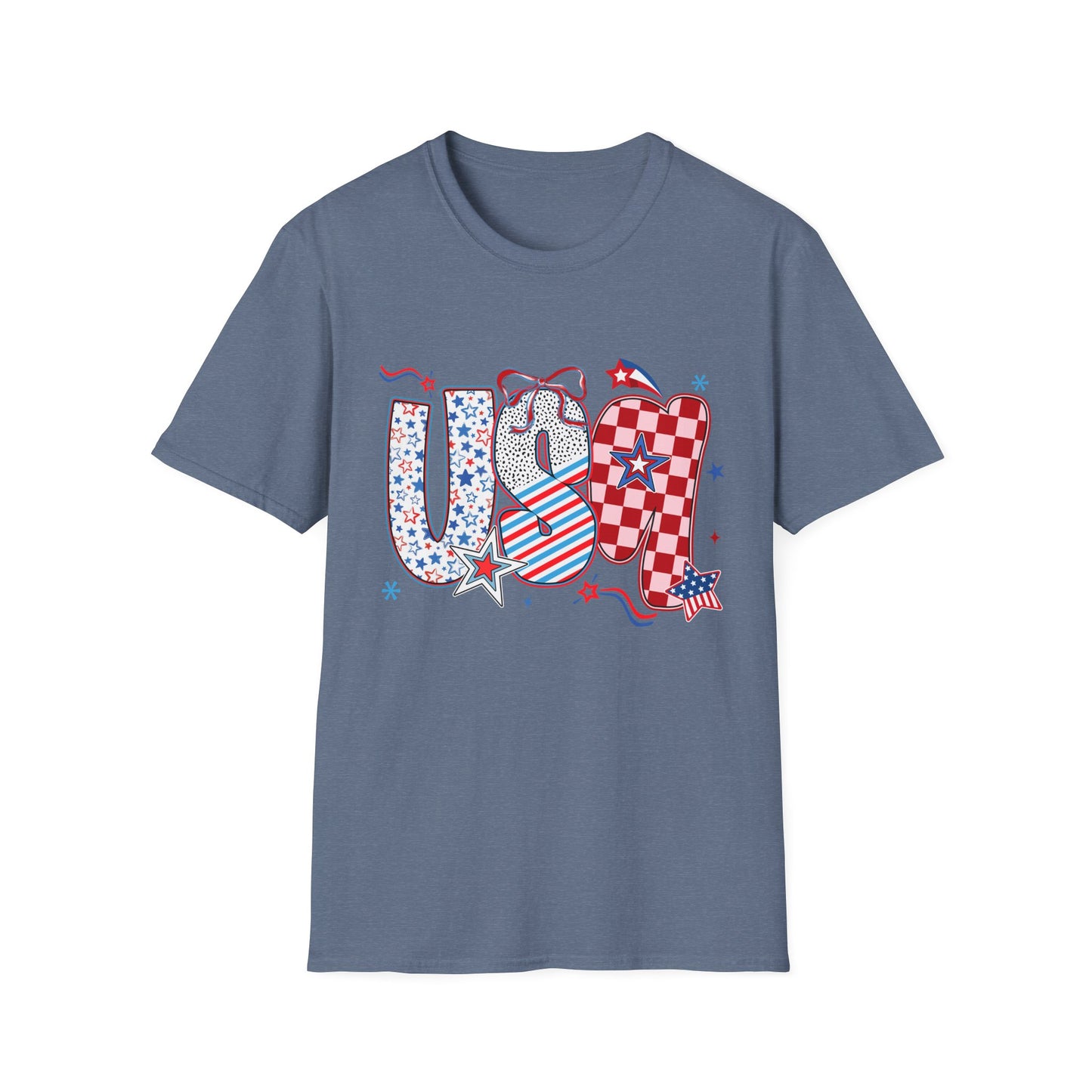 USA Themed T-Shirt - July 4th Celebration, Patriotic Apparel, Independence Day Gift