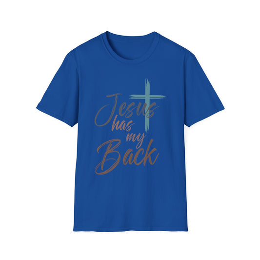 Jesus Has My Back T-Shirt — Christian Faith Cross Shirt