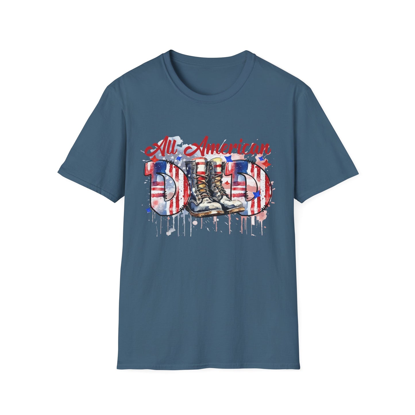 All American Dad T-Shirt | Patriotic Tee, Father's Day Gift