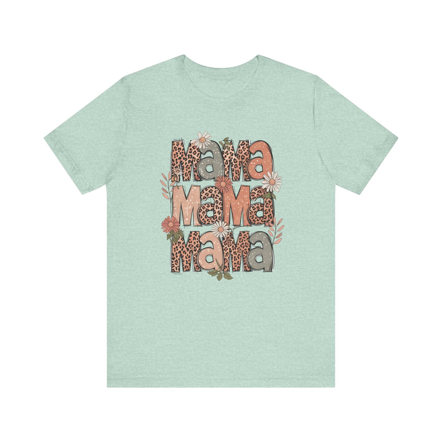 Floral Mama T-Shirt - Unisex Jersey Short Sleeve Tee for Mother's Day