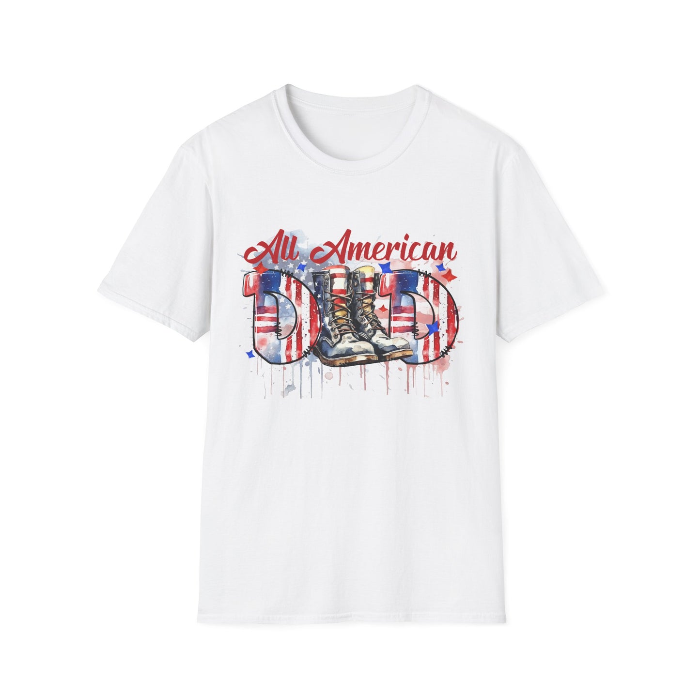 All American Dad T-Shirt | Patriotic Tee, Father's Day Gift