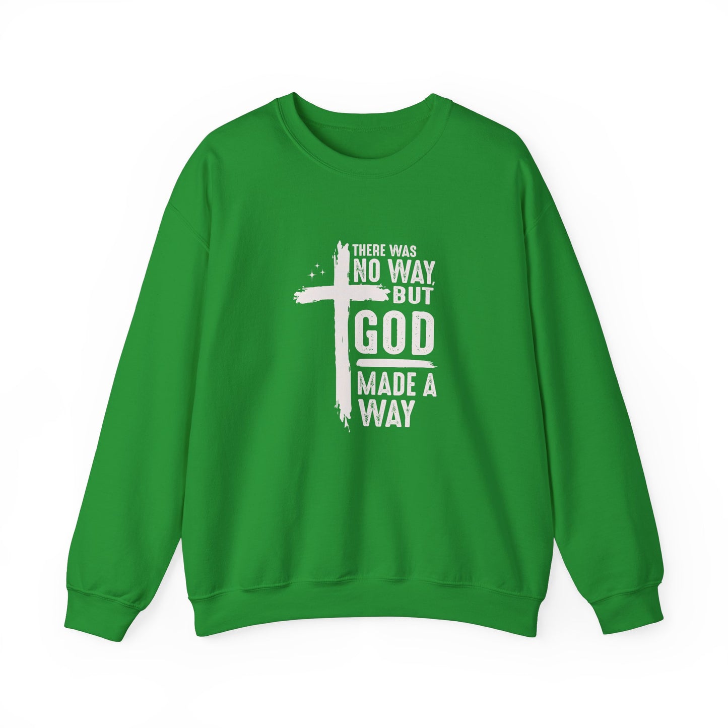 Inspirational Christian Crewneck Sweatshirt - 'God Made a Way'
