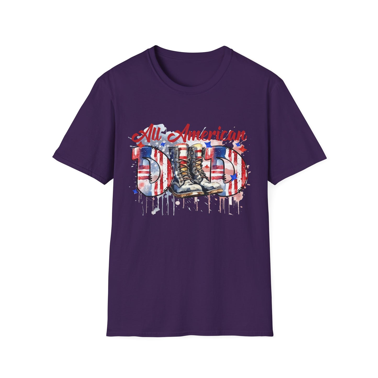 All American Dad T-Shirt | Patriotic Tee, Father's Day Gift