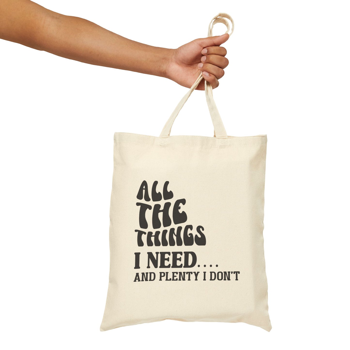 All the Things Cotton Canvas Tote Bag - Eco-Friendly & Stylish
