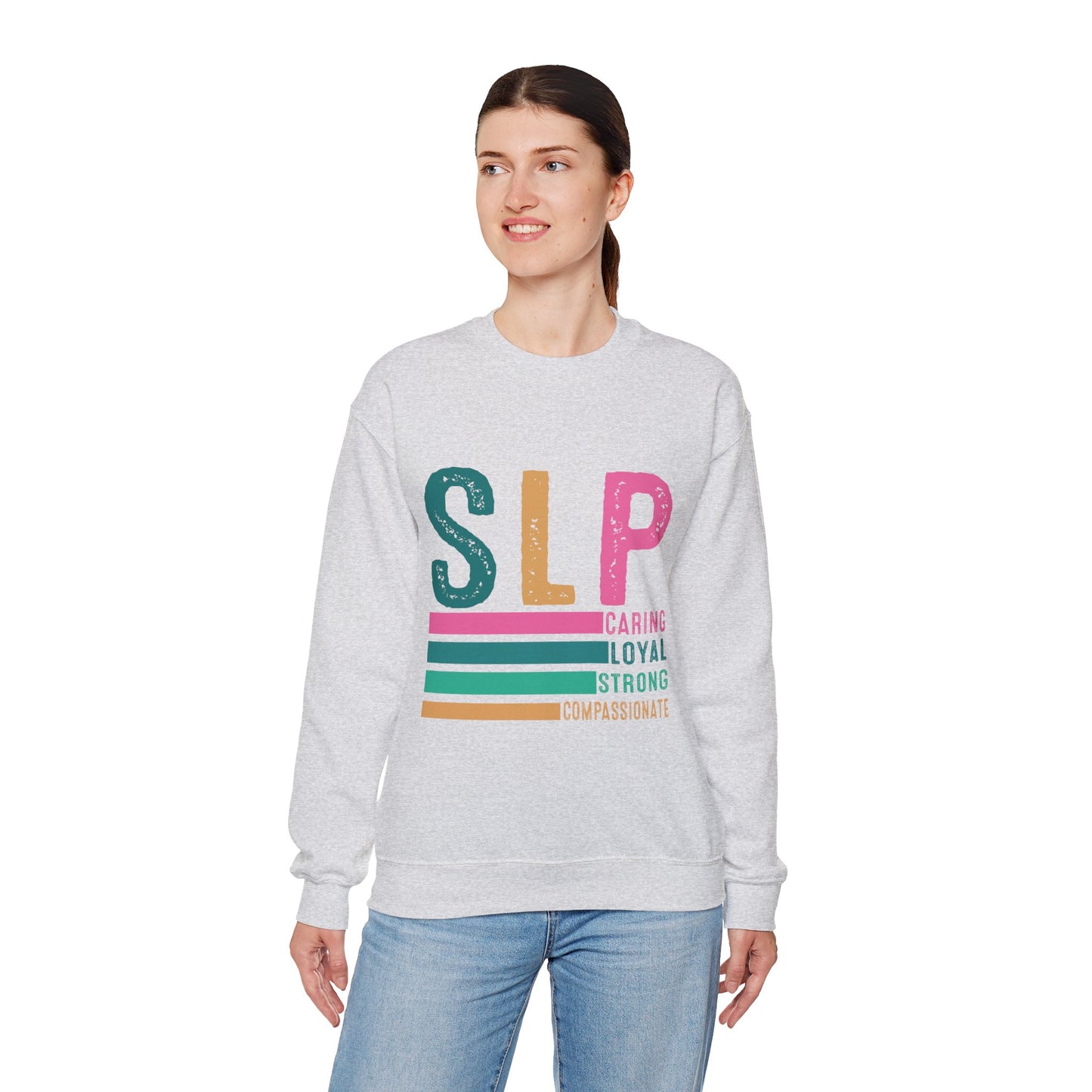 SLP Caring Loyal Strong Unisex Crewneck Sweatshirt