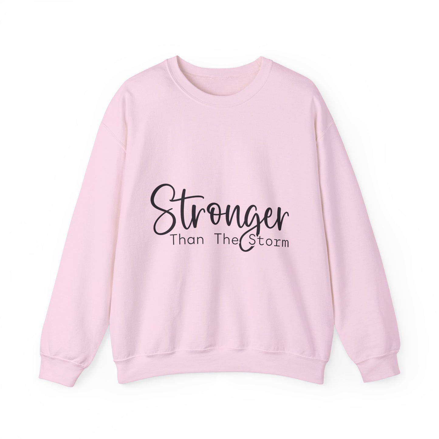 Stronger Than The Storm Unisex Heavy Blend Crewneck Sweatshirt | Cozy Casual Wear