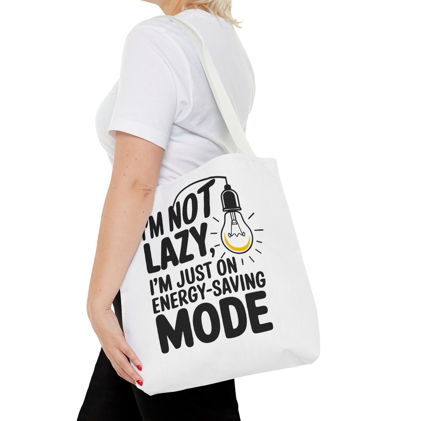 Funny Energy-Saving Mode Tote Bag - Ideal Gift for Relaxed Individuals