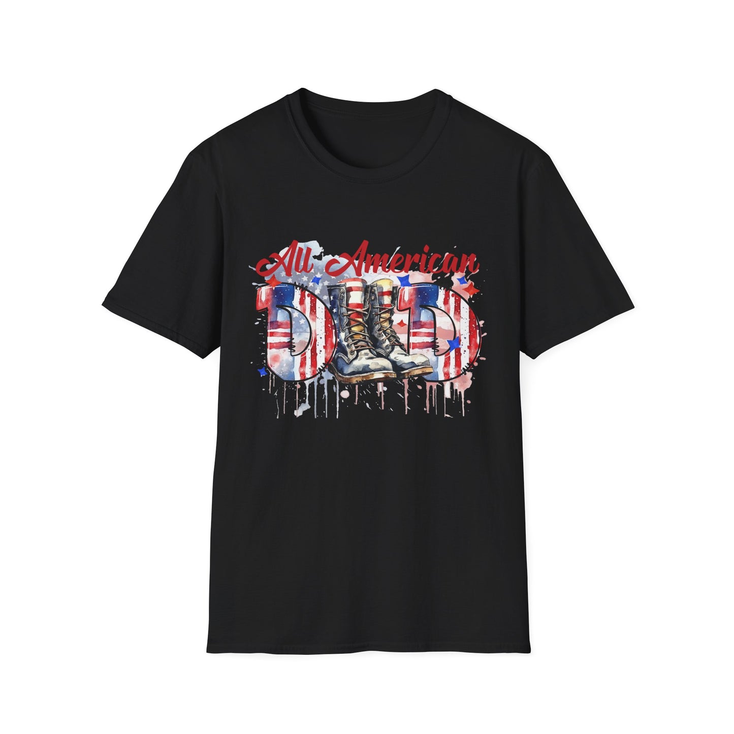All American Dad T-Shirt | Patriotic Tee, Father's Day Gift