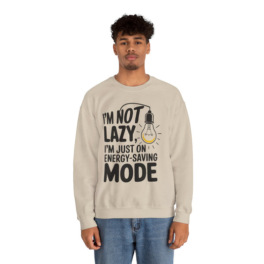 Funny Energy-Saving Mode Sweatshirt | Unisex Heavy Blend Crewneck