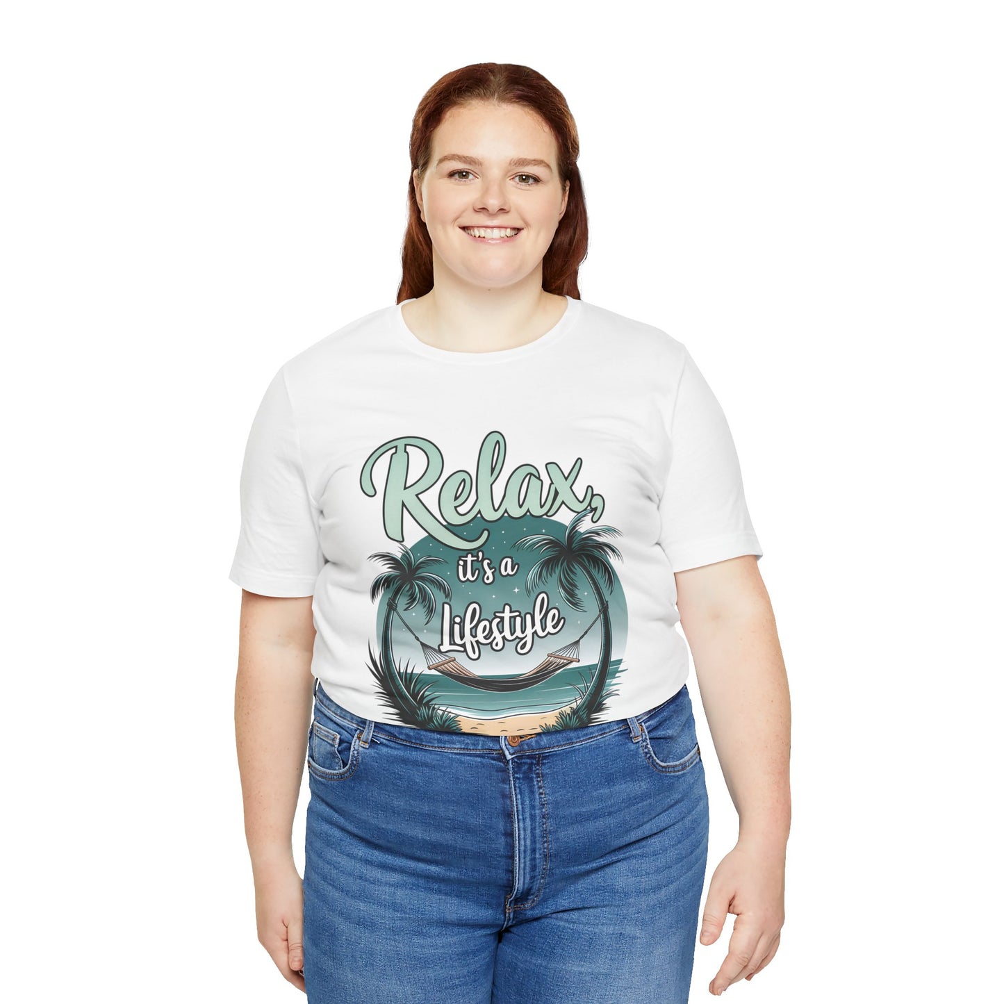 Relax, It's a Lifestyle Unisex Jersey Tee - Perfect for Beach Lovers & Vacation Vibes